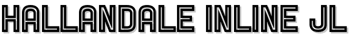 Hallandale Inline JL font